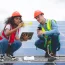 specialist-technician-professional-engineer-checking-top-view-of-installing-factory-solar-roof-panel